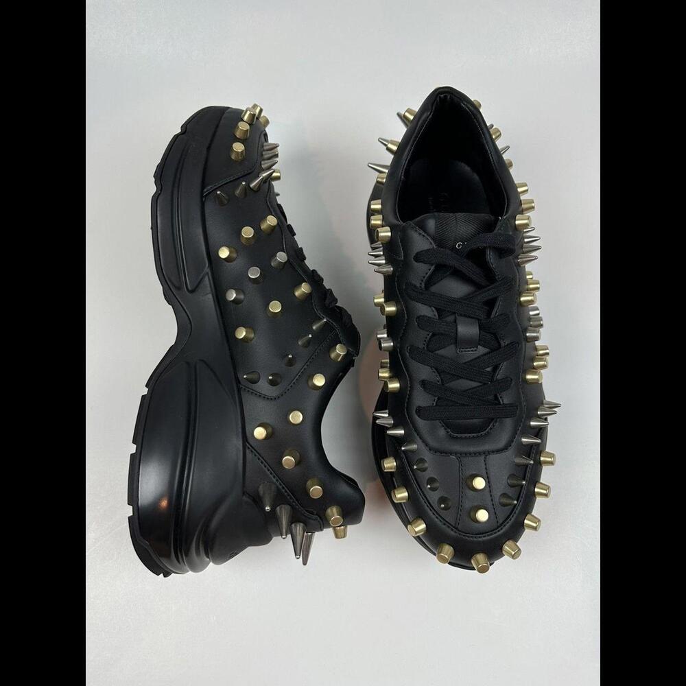 Gucci Studded Rython Sneakers - Picture 5 of 9